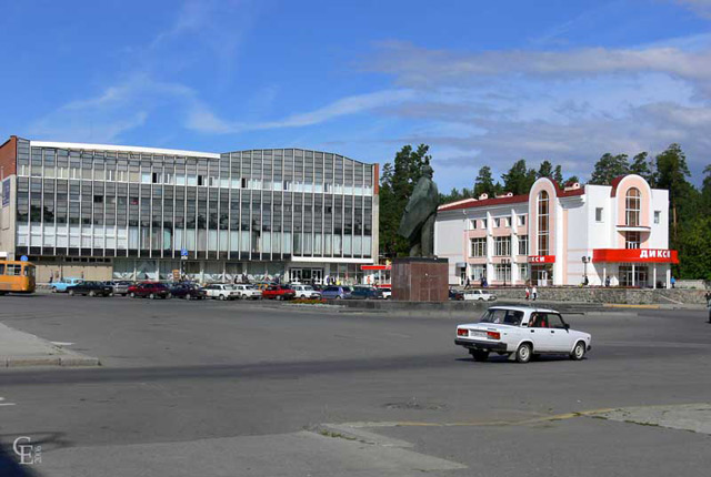 Площадь им. В.И. Ленина в городе Снежинск