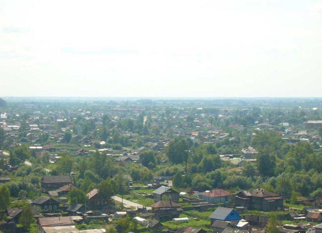 Вид на город Тобольск